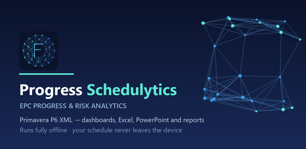 Progress Schedulytics — Primavera P6 XML viewer and automated Excel dashboard generator