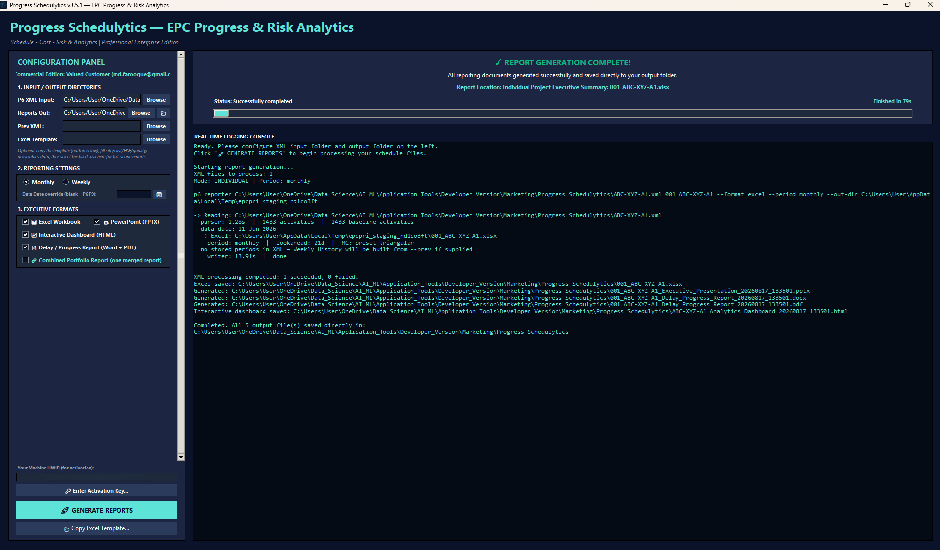 Progress Schedulytics Desktop Launcher